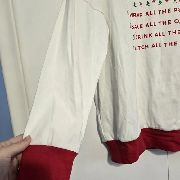 Hallmark White and Red Sweatshirt - Picture 3 of 7